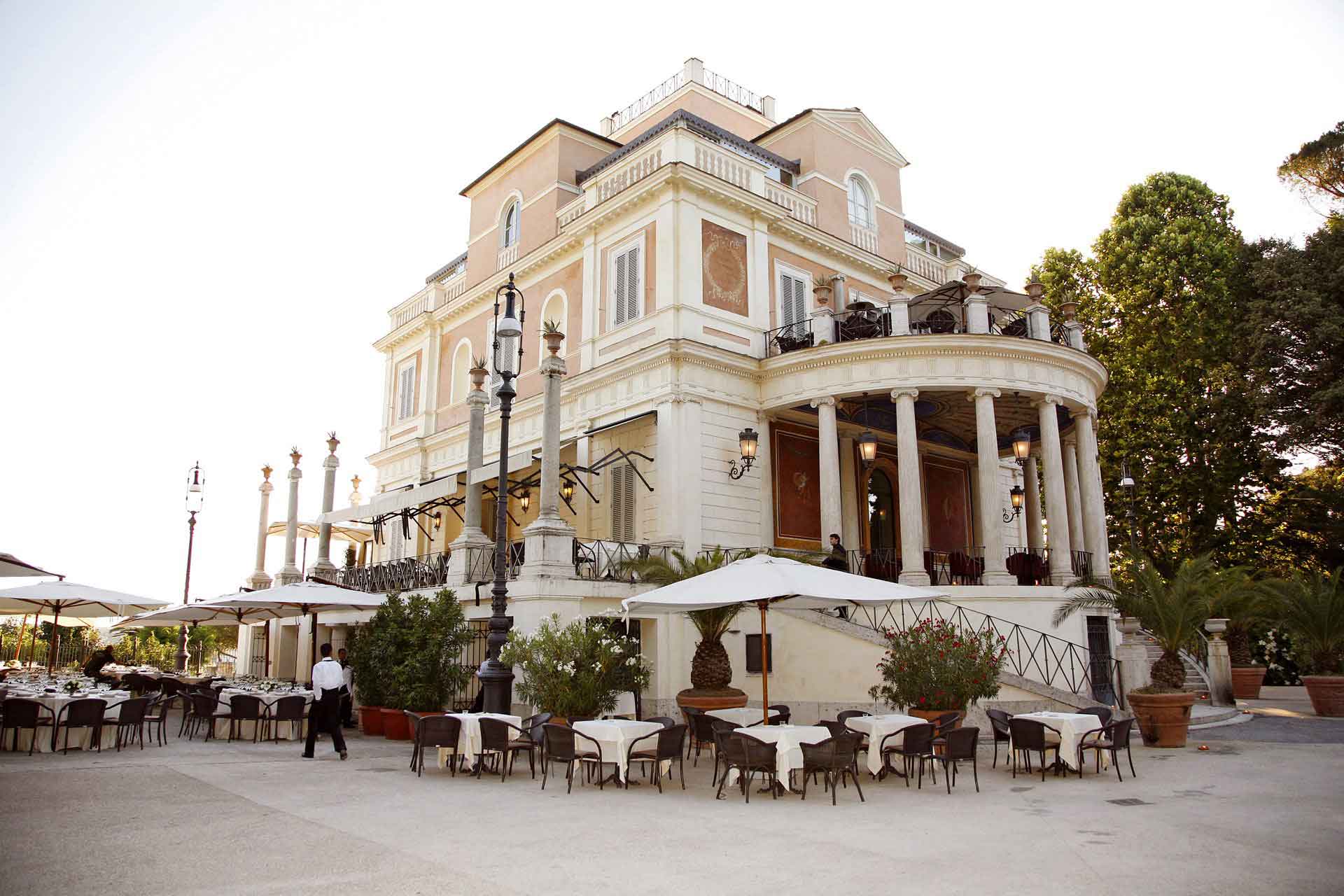 Casina Valadier, Roma – Tende a Pantografo